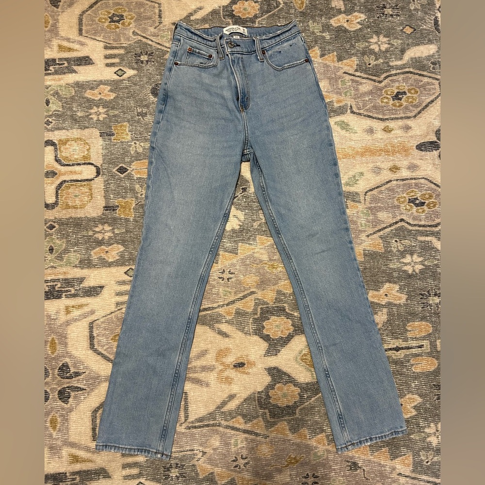 Abercrombie & Fitch Light Blue Straight Leg Jeans